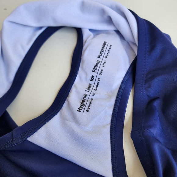 NWT Noon Swim Women's Bottoms Women’s Plus Size 18 Swimwear Navy BLUE - Picture 7 of 10